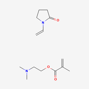 molecular formula C14H24N2O3 B1583501 2-丙烯酸，2-甲基-，2-(二甲氨基)乙酯，与 1-乙烯基-2-吡咯烷酮共聚 CAS No. 30581-59-0