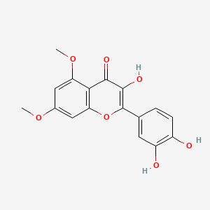 B1583532 Flavone, 5,7-dimethoxy-3,3',4'-trihydroxy- CAS No. 13459-07-9