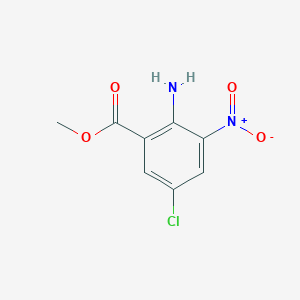molecular formula C8H7ClN2O4 B1583574 Methyl 2-amino-5-chloro-3-nitrobenzoate CAS No. 84228-49-9