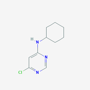 molecular formula C10H14ClN3 B1583600 6-氯-N-环己基嘧啶-4-胺 CAS No. 61667-11-6