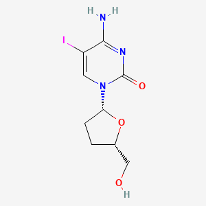 molecular formula C9H12IN3O3 B1583618 4-Amino-1-((2R,5S)-5-(hydroxymethyl)tetrahydrofuran-2-yl)-5-iodopyrimidin-2(1H)-one CAS No. 114748-57-1