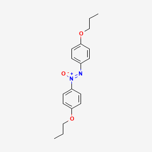 molecular formula C18H22N2O3 B1583638 Diazene, bis(4-propoxyphenyl)-, 1-oxide CAS No. 23315-55-1