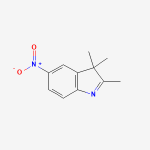 molecular formula C11H12N2O2 B1583670 2,3,3-三甲基-5-硝基-3H-吲哚 CAS No. 3484-22-8