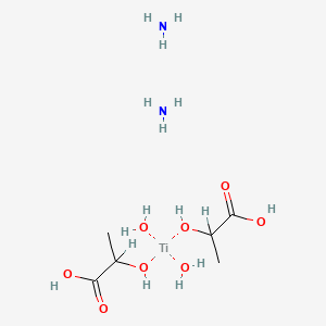 molecular formula C6H22N2O8Ti B1583689 二羟基双(乳酸铵)钛 CAS No. 65104-06-5