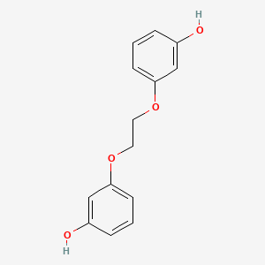 molecular formula C14H14O4 B1583707 酚，3,3'-[1,2-乙二氧基双(氧)]双- CAS No. 61166-00-5