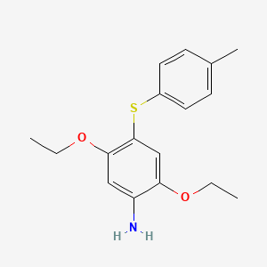 molecular formula C17H21NO2S B1583709 2,5-Diethoxy-4-(p-tolylthio)aniline CAS No. 68400-48-6