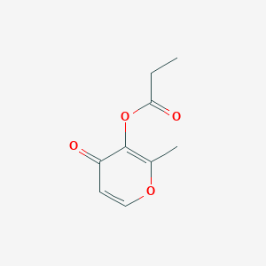 molecular formula C9H10O4 B1583710 丙酸麦芽酚 CAS No. 68555-63-5