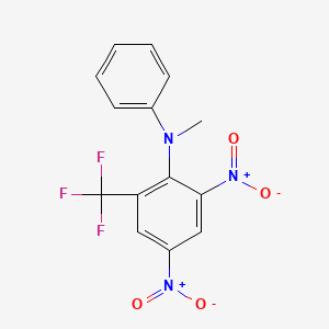 molecular formula C14H10F3N3O4 B1583716 N-甲基-2,4-二硝基-N-苯基-6-(三氟甲基)苯胺 CAS No. 63333-32-4