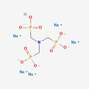 molecular formula C3H7NNa5O9P3 B1583747 [亚氨基三(亚甲基)]三膦酸五钠盐 CAS No. 2235-43-0