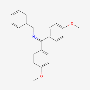 molecular formula C22H21NO2 B1583760 Benzylimidobis(p-methoxyphenyl)methane CAS No. 524-96-9