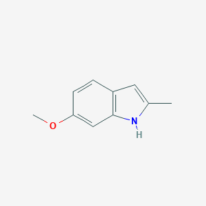 molecular formula C10H11NO B158377 6-甲氧基-2-甲基-1H-吲哚 CAS No. 1968-13-4