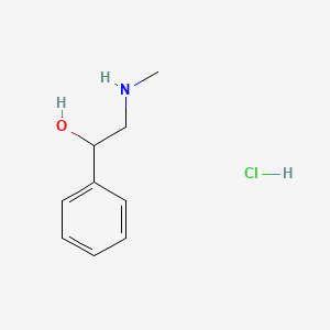 molecular formula C9H14ClNO B1583776 2-(Methylamino)-1-phenylethanol hydrochloride CAS No. 6027-95-8