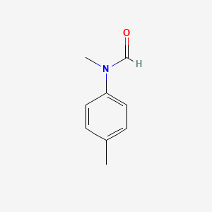 molecular formula C9H11NO B1583799 甲酰胺，N-甲基-N-(4-甲苯基)- CAS No. 2739-04-0