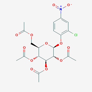molecular formula C20H22ClNO12 B015838 2-Chloro-4-nitrophenyl-2,3,4,6-tetra-O-acetyl-beta-D-glucopyranoside CAS No. 35023-71-3
