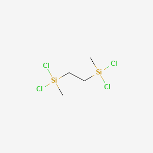 molecular formula C4H10Cl4Si2 B1583810 Silane, 1,2-ethanediylbis[dichloromethyl- CAS No. 3353-69-3