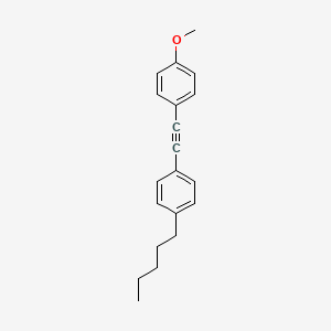 molecular formula C20H22O B1583832 1-甲氧基-4-[2-(4-戊基苯基)乙炔基]苯 CAS No. 39969-28-3