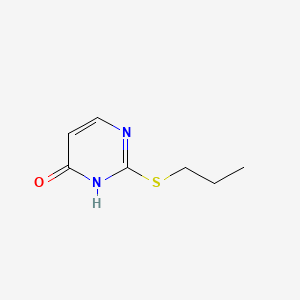 molecular formula C7H10N2OS B1583859 4(1H)-嘧啶酮，2-(丙硫基)- CAS No. 54460-95-6