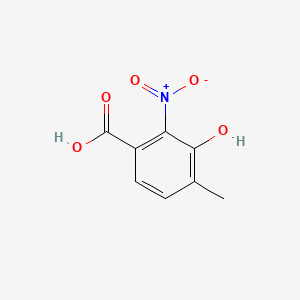 molecular formula C8H7NO5 B1583867 3-羟基-4-甲基-2-硝基苯甲酸 CAS No. 6946-15-2