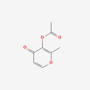 molecular formula C8H8O4 B1583888 2-Methyl-4-oxo-4H-pyran-3-yl acetate CAS No. 28787-36-2