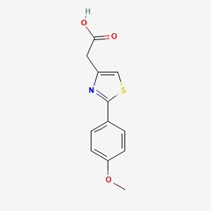 molecular formula C12H11NO3S B1583923 [2-(4-甲氧基苯基)-1,3-噻唑-4-基]乙酸 CAS No. 23353-14-2