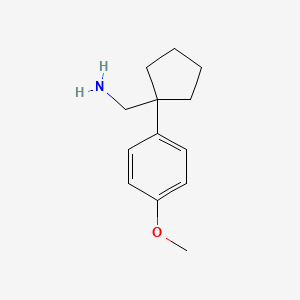 molecular formula C13H19NO B1583925 C-[1-(4-甲氧基-苯基)-环戊基]-甲基胺 CAS No. 23528-54-3