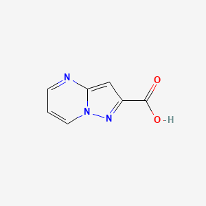 molecular formula C7H5N3O2 B1583926 吡唑并[1,5-a]嘧啶-2-羧酸 CAS No. 378211-85-9