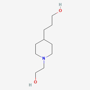 molecular formula C10H21NO2 B1583938 4-哌啶丙醇，1-(2-羟乙基)- CAS No. 19780-85-9