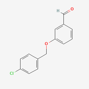 molecular formula C14H11ClO2 B1583950 3-[(4-氯苄基)氧基]苯甲醛 CAS No. 24550-39-8