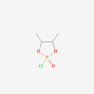 molecular formula C4H8ClO3P B1583957 (4R,5R)-2-氯-4,5-二甲基-1,3,2-二氧杂磷杂环己烷 2-氧化物 CAS No. 89104-48-3