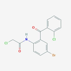 molecular formula C15H10BrCl2NO2 B1583989 N-[4-溴-2-(2-氯苯甲酰)苯基]-2-氯乙酰胺 CAS No. 285158-15-8