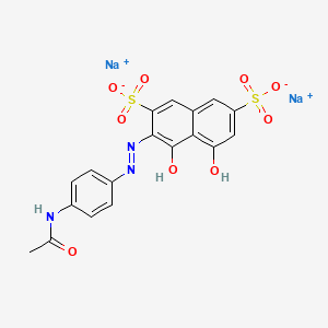 B1584005 2,7-Naphthalenedisulfonic acid, 3-[[4-(acetylamino)phenyl]azo]-4,5-dihydroxy-, disodium salt CAS No. 4197-09-5