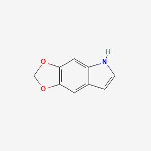 molecular formula C9H7NO2 B1584021 5,6-亚甲二氧基吲哚 CAS No. 267-48-1