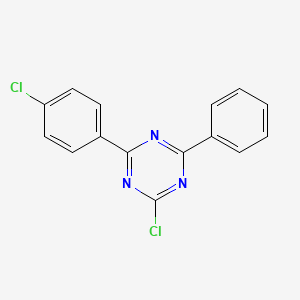 molecular formula C15H9Cl2N3 B1584067 2-氯-4-(4-氯苯基)-6-苯基-1,3,5-三嗪 CAS No. 30894-93-0