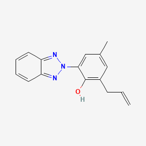 molecular formula C16H15N3O B1584145 2-(2H-苯并三唑-2-基)-4-甲基-6-(2-丙烯基)苯酚 CAS No. 2170-39-0