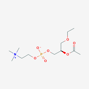 molecular formula C12H26NO7P B1584178 [(2R)-2-acétoxy-3-éthoxypropyl] phosphate de 2-(triméthylazaniumyl)éthyle CAS No. 65154-06-5