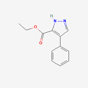 molecular formula C12H12N2O2 B1584194 4-苯基-1H-吡唑-3-羧酸乙酯 CAS No. 6963-62-8