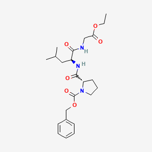 molecular formula C23H33N3O6 B1584210 (S)-Benzyl 2-(((S)-1-((2-ethoxy-2-oxoethyl)amino)-4-methyl-1-oxopentan-2-yl)carbamoyl)pyrrolidine-1-carboxylate CAS No. 7784-82-9