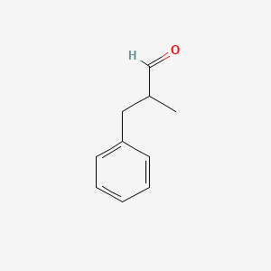 molecular formula C10H12O B1584215 2-Methyl-3-phenylpropanal CAS No. 5445-77-2