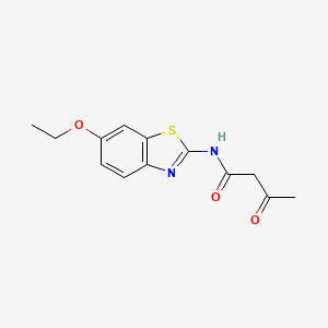 molecular formula C13H14N2O3S B1584217 Butanamide, N-(6-ethoxy-2-benzothiazolyl)-3-oxo- CAS No. 4273-88-5