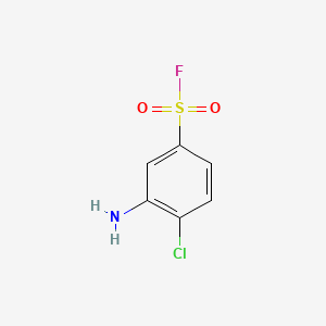 molecular formula C6H5ClFNO2S B1584221 3-Amino-4-chlorobenzenesulfonyl fluoride CAS No. 368-72-9