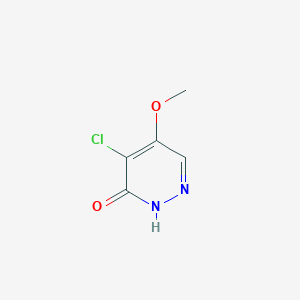 molecular formula C5H5ClN2O2 B1584271 4-氯-5-甲氧基吡啶并嗪-3(2H)-酮 CAS No. 63910-43-0