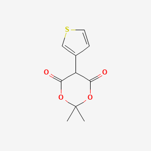 molecular formula C10H10O4S B1584272 2,2-二甲基-5-(3-噻吩基)-1,3-二氧杂环-4,6-二酮 CAS No. 61857-83-8