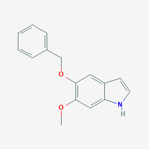 molecular formula C16H15NO2 B015843 5-Benzyloxy-6-methoxyindole CAS No. 4790-04-9