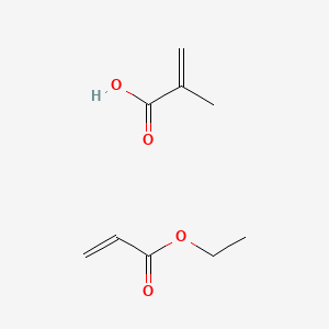 molecular formula C9H14O4 B1584308 2-Propenoic acid, 2-methyl-, polymer with ethyl 2-propenoate CAS No. 25212-88-8