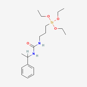 molecular formula C18H32N2O4Si B1584312 1-(1-Phenylethyl)-3-[3-(triethoxysilyl)propyl]urea CAS No. 68959-21-7