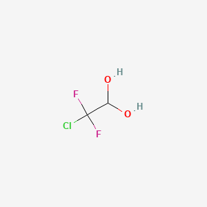 molecular formula C2H3ClF2O2 B1584317 2-氯-2,2-二氟乙烷-1,1-二醇 CAS No. 63034-47-9