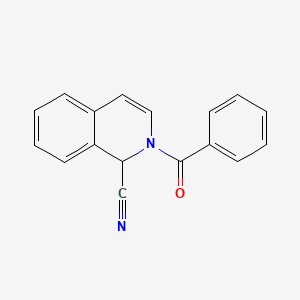 B1584338 2-Benzoyl-1,2-dihydroisoquinoline-1-carbonitrile CAS No. 844-25-7