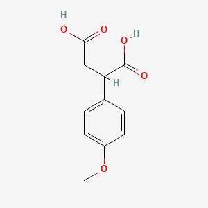 molecular formula C11H12O5 B1584342 2-(4-甲氧基苯基)琥珀酸 CAS No. 6331-59-5