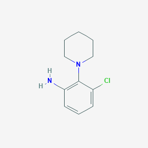 molecular formula C11H15ClN2 B1584370 3-Chloro-2-piperidin-1-yl-phenylamine CAS No. 58785-06-1