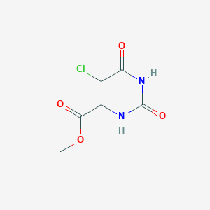 molecular formula C6H5ClN2O4 B1584375 Methyl 5-chloro-2,6-dioxo-1,2,3,6-tetrahydropyrimidine-4-carboxylate CAS No. 91447-90-4